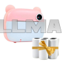 Дитячий фотоапарат миттєвого друку Happy Day з Wi-fi + Рулони термопаперу 5шт рожевий